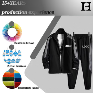Ensemble de survêtement personnalisé avec logo, confortable, respirant, pour hommes, loisirs, sport, mode, ensemble de sweat-shirt élégant - Product Image 1