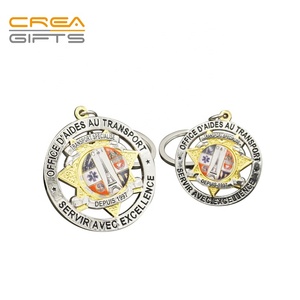 Fútbol finisher Premio personalizado metal oro plata latón deportes maratón correr medalla con cinta - Product Image 2