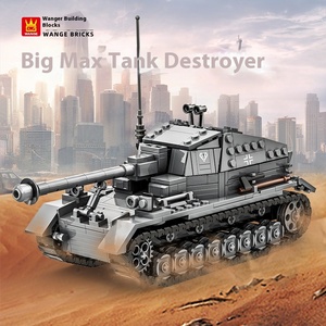 Modelo de vehículo blindado militar Wange 1:24, tanque <span class=keywords><strong>Big</strong></span> Max, bloques de construcción de plástico para niños de 6 a 12 años, juguetes de partículas pequeñas para - Product Image 5