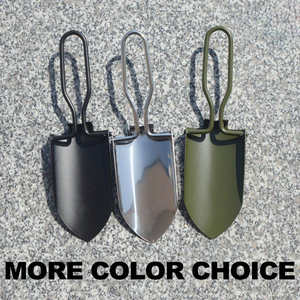 Truelle de jardin pliable multifonctionnelle en acier inoxydable, manche en aluminium, angle de lame de 100 à 110 degrés, pelle à glace portable pour l'extérieur - Product Image 4