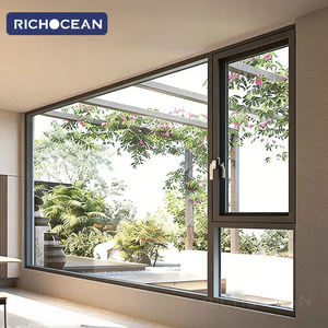 Finestre a Battente in Alluminio RICHOCEAN Antiuragano con Doppio Vetro Temperato per Ville e Case - Product Image 5