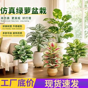 Plante artificielle de lierre vert en pot, décoration intérieure et extérieure, style nordique, ornement pour salon - Product Image 5