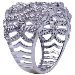 แหวนเพชร Jewelspaark 1.07 กะรัต ทรงกลม สีขาวธรรมชาติ เงินแท้ 925 สำหรับผู้หญิง เหมาะสำหรับงานหมั้นและงานแต่งงาน - Product Image 3