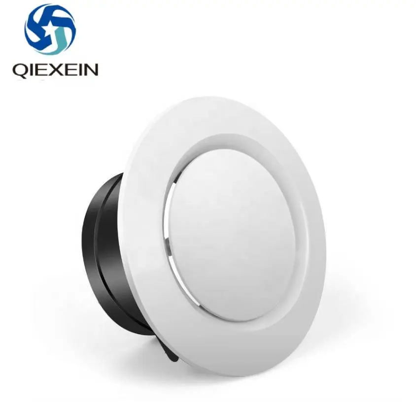 QIEXEIN Venting Cover PVC Plastic Round Vent Air Disc Valve Ceiling Vent Air Ventilation System Part