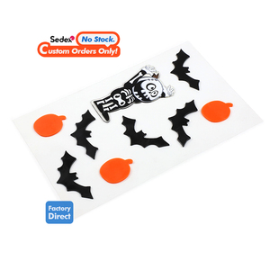 <strong>Custom</strong> Designed Halloween 3D PVC <strong>Window</strong> Wall <strong>Stickers</strong> Home Decoration Gel Clings for Children - Product Image 1