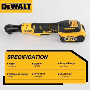 Chave de Impacto Sem Escovas DCF512 3/8 Polegadas com LED, Velocidade Variável, Ferramenta de Reparação de Carros 20V - Product Image 3