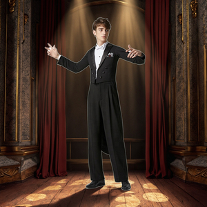 Abito da ballo da sala su misura per <span class=keywords><strong>uomo</strong></span> con consegna rapida, personalizzato, per vendita al dettaglio, costume da ballo da <span class=keywords><strong>uomo</strong></span>, costumi per TV <span class=keywords><strong>e</strong></span> <span class=keywords><strong>film</strong></span> - Product Image 3