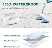 Protège-Matelas Respirant Personnalisé en Bambou Refroidissant et Imperméable