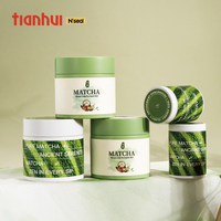 Tianhui Petits Boîtes Matcha Boîte Métallique Mini Boîtes Rondes pour Emballage de Poudre Matcha 30g