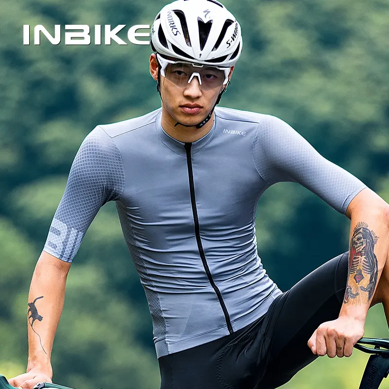 New Arrival INBIKE Style High Quality OEM Team Design Men Custom Pro Short Sleeve Cycling Jersey