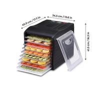 9-Tray RVS Klassieke Voedseldehydrator - 700W Turbo Power - Professionele Jerky & Fruitdroger - BPA Vrij - Huishoudelijk Gebruik