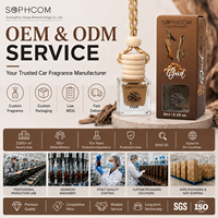 Diffuseur de parfum pour voiture 8ml en gros, flacon en verre avec bouchon en bois, désodorisant suspendu pour voiture, flacon vide pour huiles essentielles, prix usine en vrac, OEM