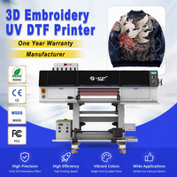 Imprimante DTF UV automatique LETOP Factory 600MM à double tête pour l'impression de logos sur tissu, imitation broderie rouleau à rouleau