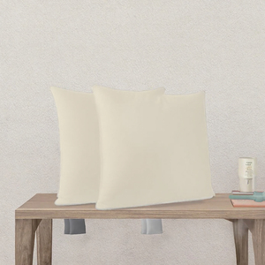 Taie d'oreiller carrée moderne tissée, résistante aux taches, avec fermeture éclair, douce et facile d'entretien pour la maison, la chambre et l'hôtel - Product Image 3