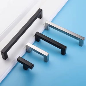 Square Stainless Steel Kitchen Cabinet Handles Brushed Nickel Finish <b>Drawer</b> <b>Pull</b> - Product Image 4