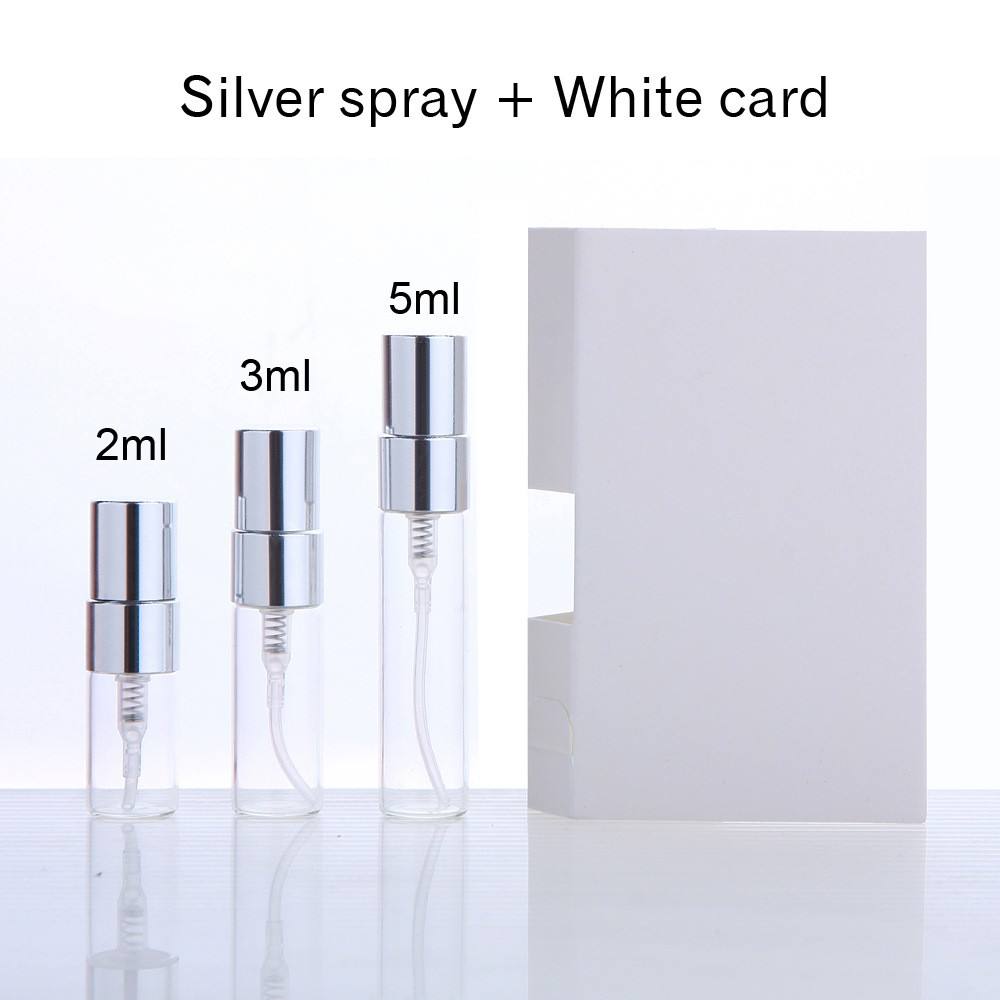 With silver sprayer + white paper card