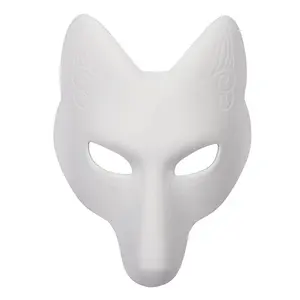 Masque de renard effrayant adultes enfant fête d'halloween Halloween carnaval déguisement Cosplay fête masques d'animaux réalistes