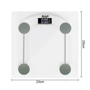 Báscula de baño digital cuadrada de vidrio templado transparente de alta precisión báscula de peso corporal - Product Image 4