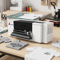 Machine DTF Sunika F1080 30CM pour T-shirts, entièrement automatique avec IA, encre blanche, film PET, vitesse rapide, contrôle par téléphone, idéale pour les petites entreprises
