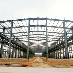 Prefab Heavy Welded Portal <b>Frame</b> Prefab Steel Building Low Price for Big Warehouse Industrial Greenhouse - Product Image 6