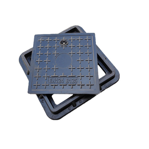 EN124 Couvercle de trou d'homme composite en fibre de verre SMC/BMC à charnière en résine carrée pour projets <span class=keywords><strong>immobiliers</strong></span> - Product Image 1