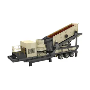 Complete Crushing Granite Limestone Gravel Mobile Jaw Crusher