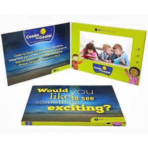 Carte de visite vidéo numérique à écran LCD personnalisée, couverture souple ou rigide, livre vidéo numérique de 10 pouces, <span class=keywords><strong>brochure</strong></span> vidéo LCD de 7 pouces - Product Image 5