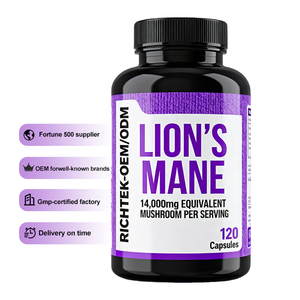 Hot Selling Private Label Premium Nahrungs ergänzungs mittel Lions Mane Mushroom Extract Kapseln - Product Image 1