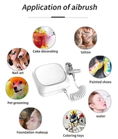 Mini compresseur de peinture d'aérographe Portable pour le maquillage du visage sérum de tatouage injecteur d'oxygène décoratif-pistolet à stylo pulvérisateur polyvalent