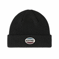 Bonnet d'hiver vintage pour homme, tricoté côtelé, avec logo personnalisé en patch tissé, style pêcheur, pour le ski