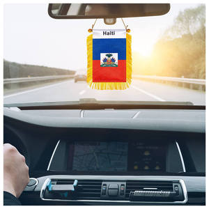 Tissu en Satin Double face personnalisé avec franges, pour fenêtre, rétroviseur de voiture, bannière, drapeau fanion, fourniture d'usine - Product Image 2