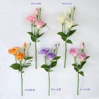 Bunga Lily Buatan Sentuhan Nyata Buatan Tangan, Batang Panjang 84 cm, Bunga Lily Sutra Imitasi Berlapis untuk Dekorasi
