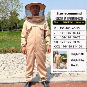 Herramienta de apicultura de una pieza, <span class=keywords><strong>traje</strong></span> antipicaduras de cuerpo completo grueso <span class=keywords><strong>para</strong></span> inspección de <span class=keywords><strong>abejas</strong></span>, colección de miel, equipo de protección <span class=keywords><strong>especial</strong></span> <span class=keywords><strong>para</strong></span> - Product Image 3