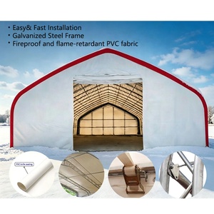 PVC Storage Tent <b>Waterproof</b> Outdoor Storage Shelter Heavy Duty Warehouse Storage Tents Container <b>Canopy</b> For Yard Storage - Product Image 1