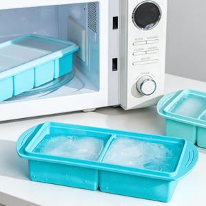 Moule à glaçons en silicone de qualité alimentaire avec couvercle, bac à glaçons et boîte de rangement pour whisky et boissons – Vente en gros - Product Image 4