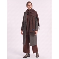 Écharpe scintillante en polyester imitation cachemire Landfond pour femme, châle chaud double usage, doux, agréable pour la peau, polyvalent, mélangé