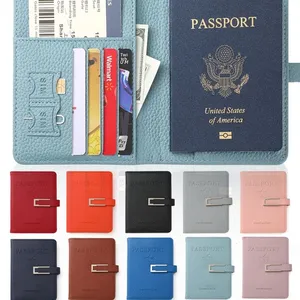 Porta Tarjetas de Pasaporte Multifuncional de PU con Impresión de Serigrafía RFID Anti-Robo Ecológico de Moda 2024 - Product Image 4
