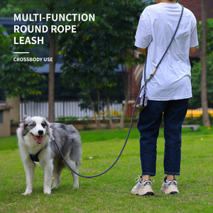 OKKPETS Hersteller Großhandel Custom Logo Wasserdicht Freisprechen Polyester Nylon Pet <span class=keywords><strong>Dog</strong></span> Leash Pet Harness Halsband Lead Set - Product Image 5