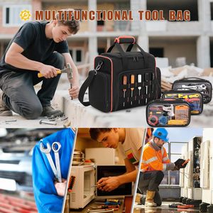 Biểu Tượng Tùy Chỉnh Mặc Kháng Công Cụ Túi Chức Năng Công Cụ Túi Xách Sửa Chữa Phần Cứng Bánh Lưu Trữ Vai Tote Cho Thợ Điện Kỹ Sư - Product Image 5