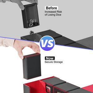 Juzi Factory 650 + cartes à manchon unique 520 + cartes à double manches noir <span class=keywords><strong>rouge</strong></span> MTG TCG combinaison de boîte de rangement de cartes personnalisées - Product Image 4