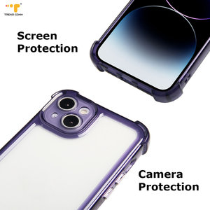 เคสกันกระแทกสีม่วงอะคริลิก TPU รุ่นใหม่ ปี 2026 สำหรับ <span class=keywords><strong>iPhone</strong></span> <span class=keywords><strong>11</strong></span> ถึง 14 <span class=keywords><strong>Pro</strong></span> <span class=keywords><strong>Max</strong></span> - Product Image 4