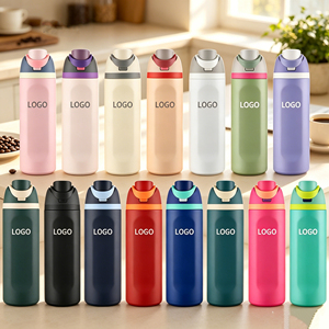 Botella de Agua para Frutas de 16oz, 19oz, 24oz, 28oz, 32oz, con Aislamiento al Vacío, Tapa Abatible, Revestimiento Expandible SUS304, Vaso Deportivo con Logotipo Personalizado - Product Image 1
