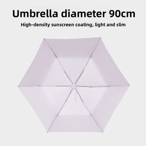 Parapluie compact portable double usage, imperméable, protection contre le soleil et la pluie, avec protection UV, pare-soleil en plumes pour une protection optimale contre les rayons du soleil - Product Image 3