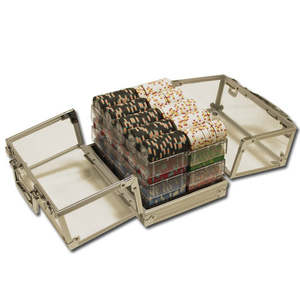 600 Milano Acrylic Carrier Poker <b>Chips</b> Premium Quality with Durable <b>Chip</b> <b>Tray</b> - Product Image 5