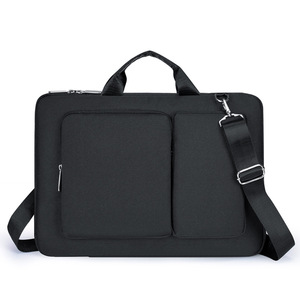 Sacoche pour ordinateur portable en polyester, Oxford, durable, grande capacité, bandoulière, 15,6 pouces, unisexe, fine, pour homme, sacoche d'affaires - Product Image 2