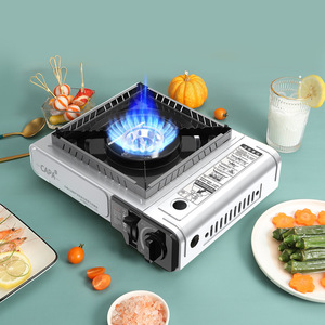 屋外キャンプ用両用ポータブルブタンLPGガスストーブ（風防付きカセットコンロ） - Product Image 4