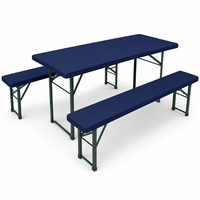 Ensemble de table et de banc de pique-nique en tissu OEKO-TEX avec support REACH pour l'hôtellerie