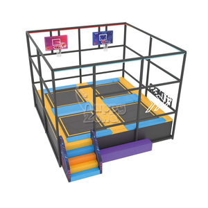 Équipement de terrain de jeu intérieur amusant pour les jeux de parc de trampoline pour enfants et les sports interactifs de basket-ball Slam Dunk dans les parcs d'attractions - Product Image 3