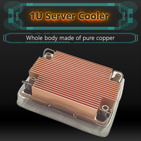 Dissipateur thermique pour processeur de serveur 1U, cuivre rainuré, LGA 3647 4189 4677, 230W, refroidissement passif pour processeur de serveur
