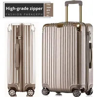 Ensemble de valises de voyage en gros, valise à roulettes à trois pièces, grande capacité, simple, étanche, ABS+PC, transfrontalier